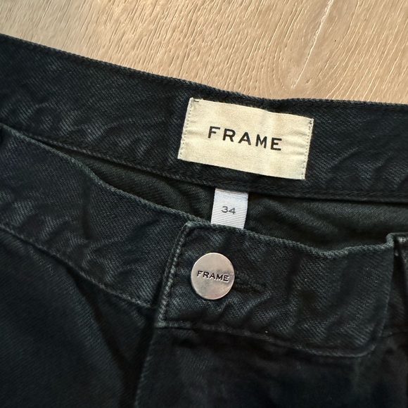 Frame High Rise Denim Shorts - Picture 3 of 4